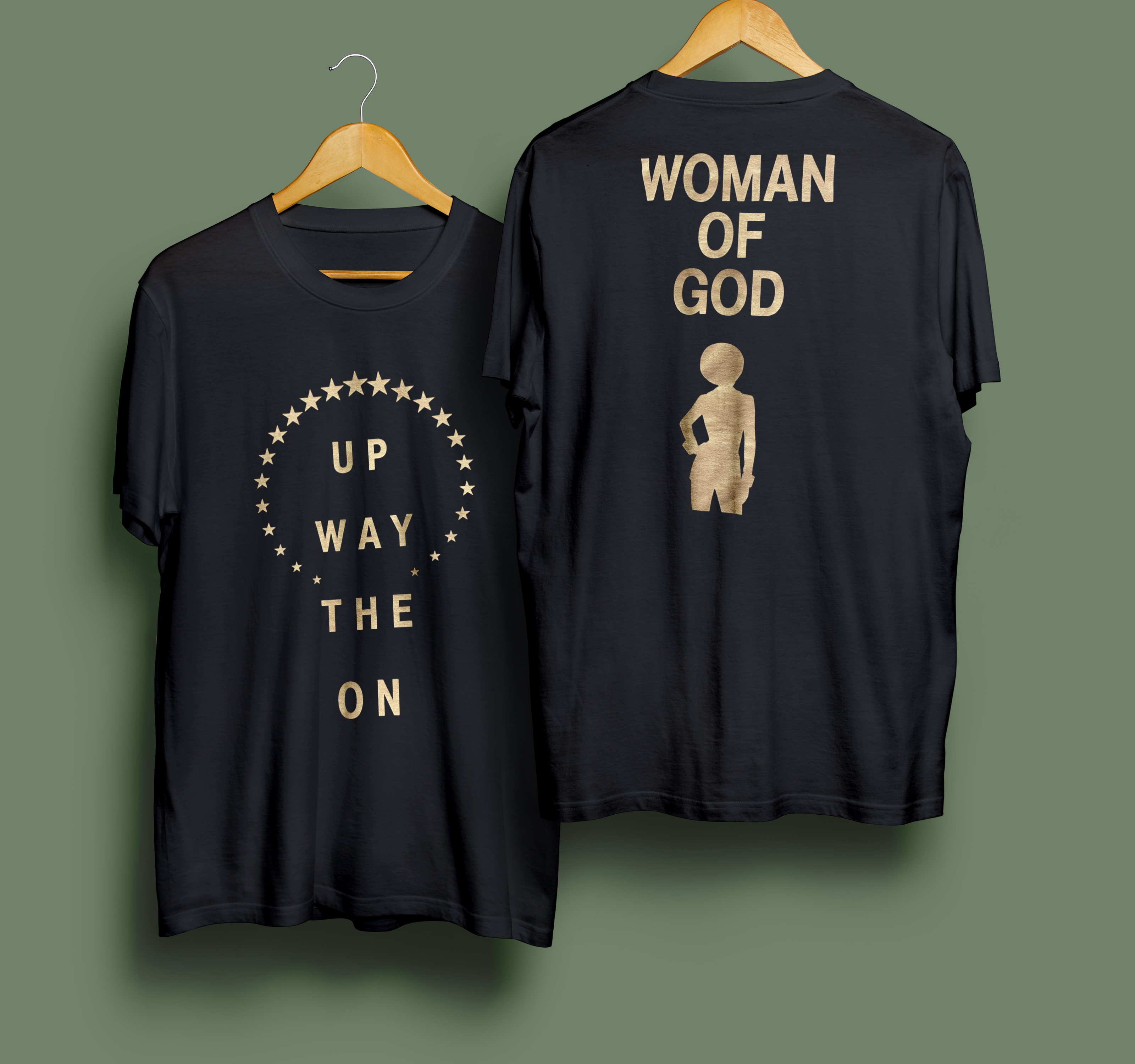 Women's Black T-Shirt – “WOMAN OF GOD”